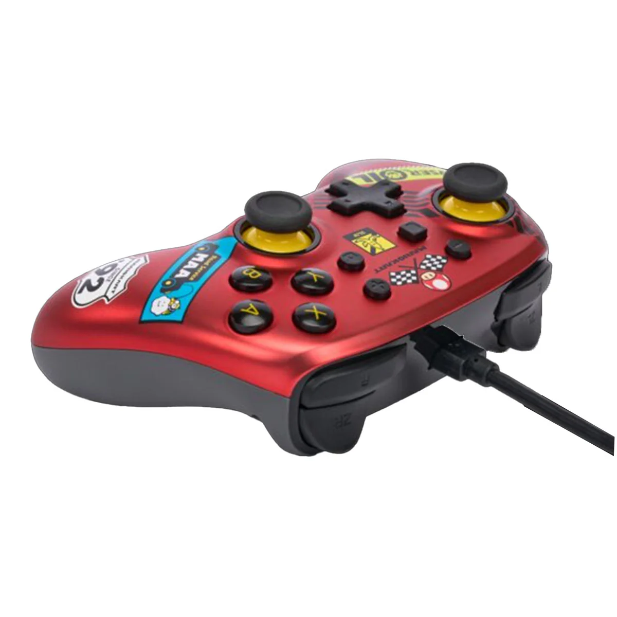 PowerA Nano Red Wired Ergonomic Gaming Controller for Nintendo Switch (Mario kart Racer) (NSGP0124-01) - Image 4
