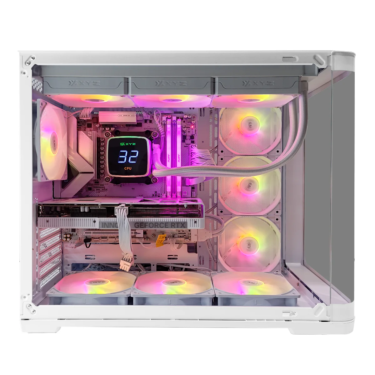 Powered by Gigabyte FrostByte Desktop Gaming PC | AMD Ryzen 7 7800X3D | 32GB RAM | 1TB SSD | RTX 5060 TI | Windows 11 Pro - Image 2