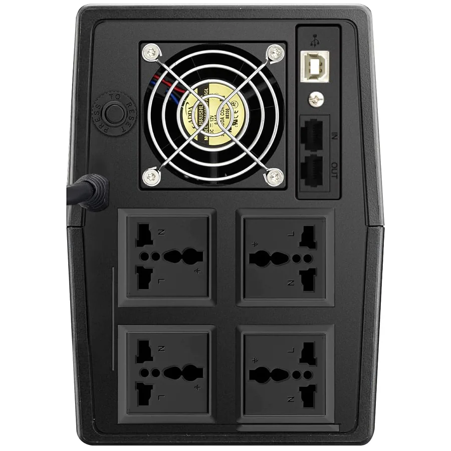 Prolink PRO2000SFCU-4U 2000VA 1200W Super-Fast Charging Line Interactive UPS with Built-in AVR + 4x Universal Socket + USB Port - Image 2
