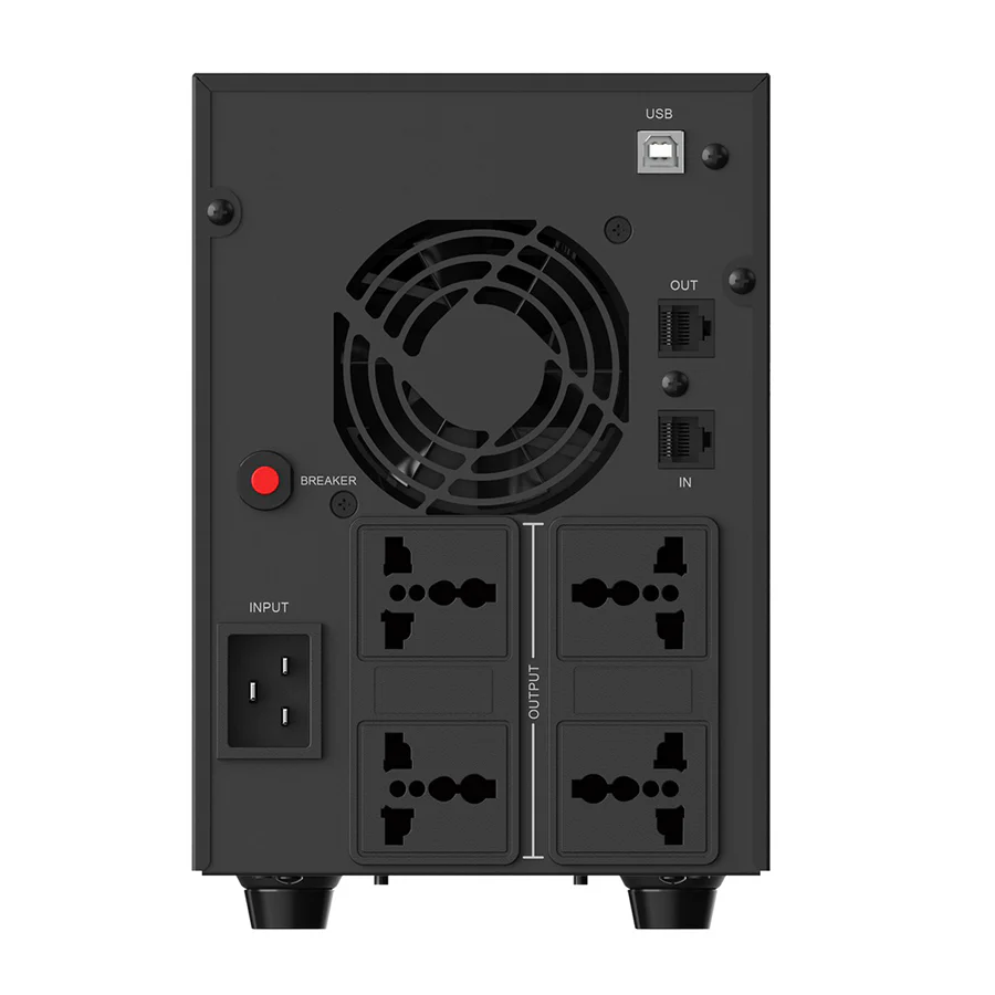 Prolink PRO3300SFCU-4U 3300VA 1980W Super-Fast Charging Line Interactive UPS with Built-in AVR + 4x Universal Socket + 2x IEC Outlet + 1x AC Input + USB Port + RJ45 Port - Image 10
