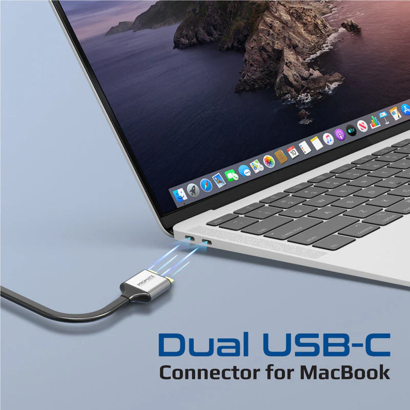 Promate Versahub-MST 13-In-1 Macbook Docking Station With 150W Power Adapter & 4K 60Hz MST Dual Display - Image 3