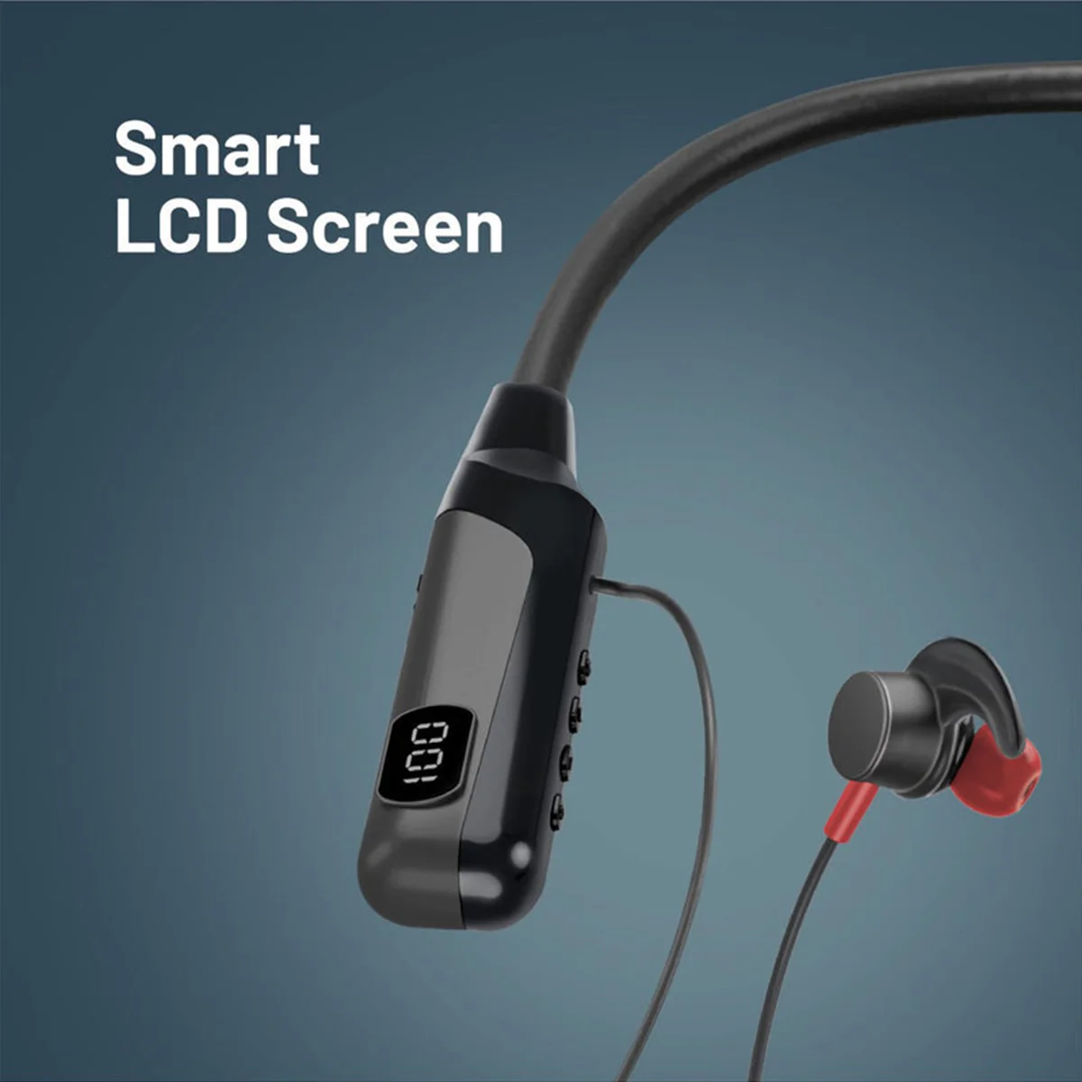 Promate Blend High-Definition Dynamic Wireless Neckband Earphones with TF Card Slot (Black) - Image 5