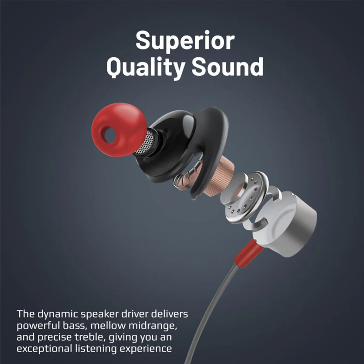 Promate Blend High-Definition Dynamic Wireless Neckband Earphones with TF Card Slot (Black) - Image 6