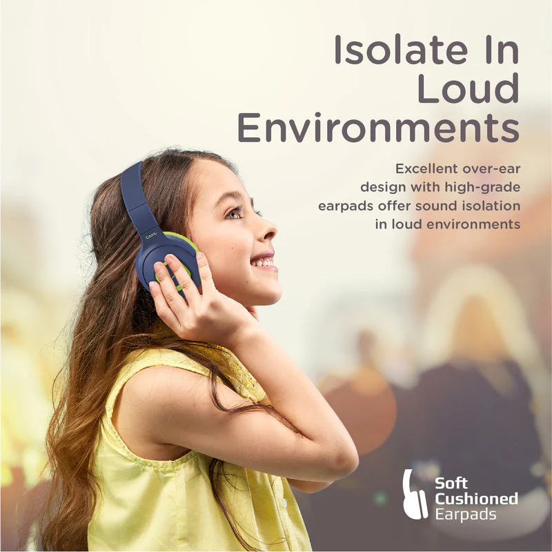 Promate Coddy Hi-Definition Safe Audio Wireless Headphone (Emerald) - Image 6