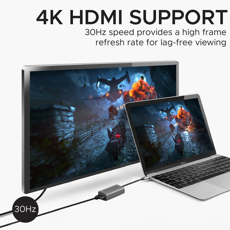Promate MEDIALINK-H1 High Definition USB-C TO HDMI Adapter 4K UHD - Image 5
