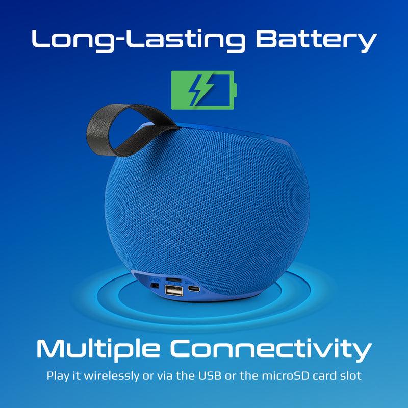 Promate Juggler Lumiflux Wireless High-Definition Speaker (Blue) - Image 3
