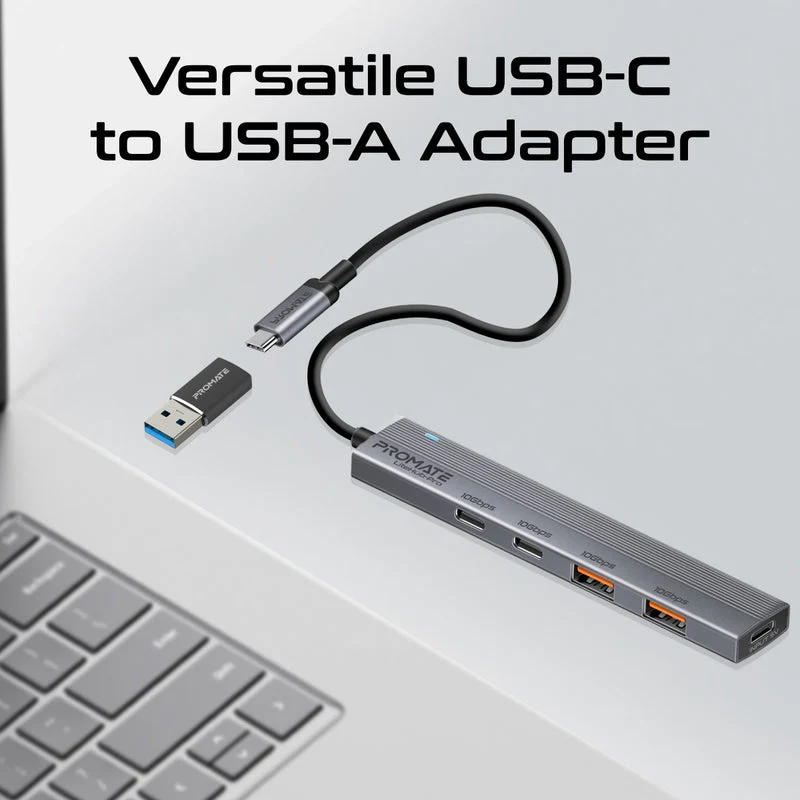 Promate LiteHub-Pro Multi-Port 10Gbps USB-C Data Hub - Image 2