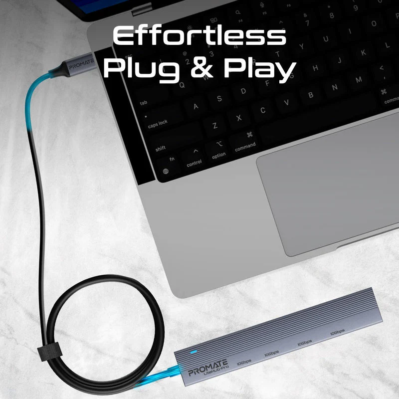 Promate LiteHub-Pro Multi-Port 10Gbps USB-C Data Hub - Image 5