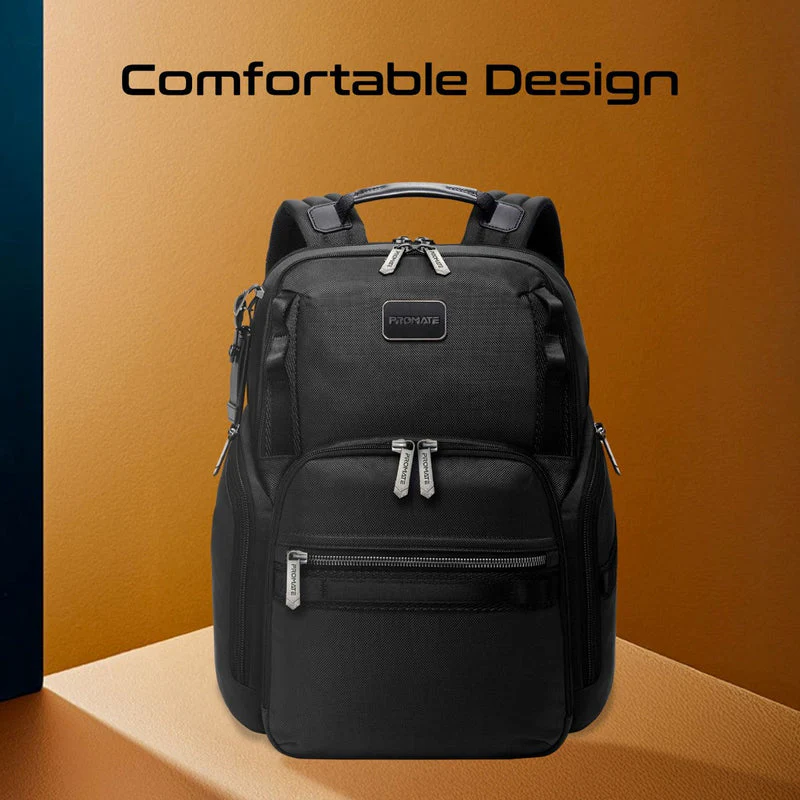 Promate Oracle-BP SecureStorage 15.6" Laptop Backpack with Multiple Compartments (Black) - Image 12