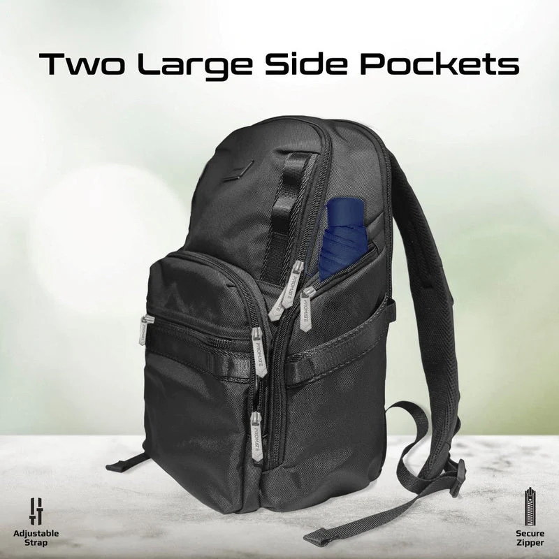 Promate Oracle-BP SecureStorage 15.6" Laptop Backpack with Multiple Compartments (Black) - Image 9