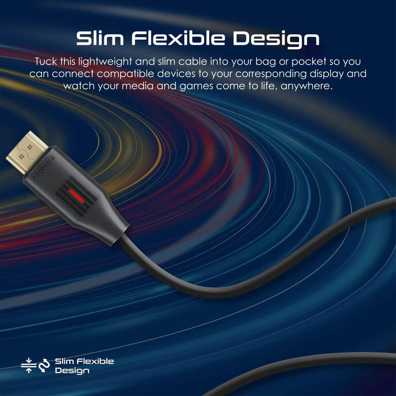 Promate ProLink4K60-10M Ultra-High Definition 4K at 60Hz HDMI Audio Video Cable - Image 5