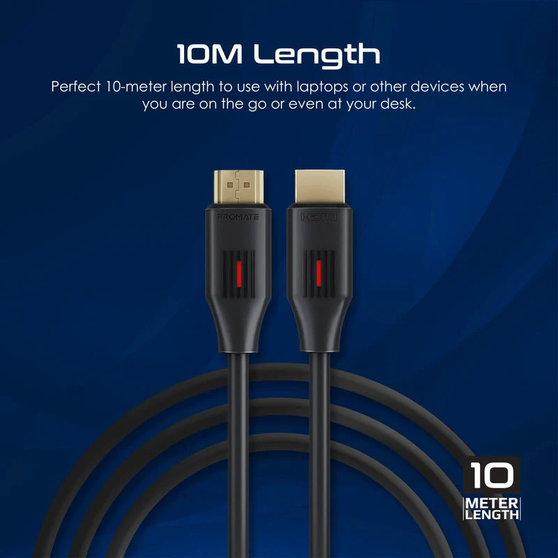 Promate ProLink4K60-10M Ultra-High Definition 4K at 60Hz HDMI Audio Video Cable - Image 6