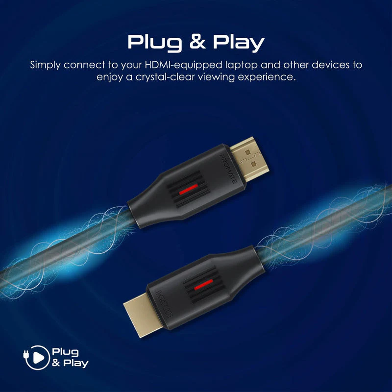 Promate ProLink4K60-10M Ultra-High Definition 4K at 60Hz HDMI Audio Video Cable - Image 8