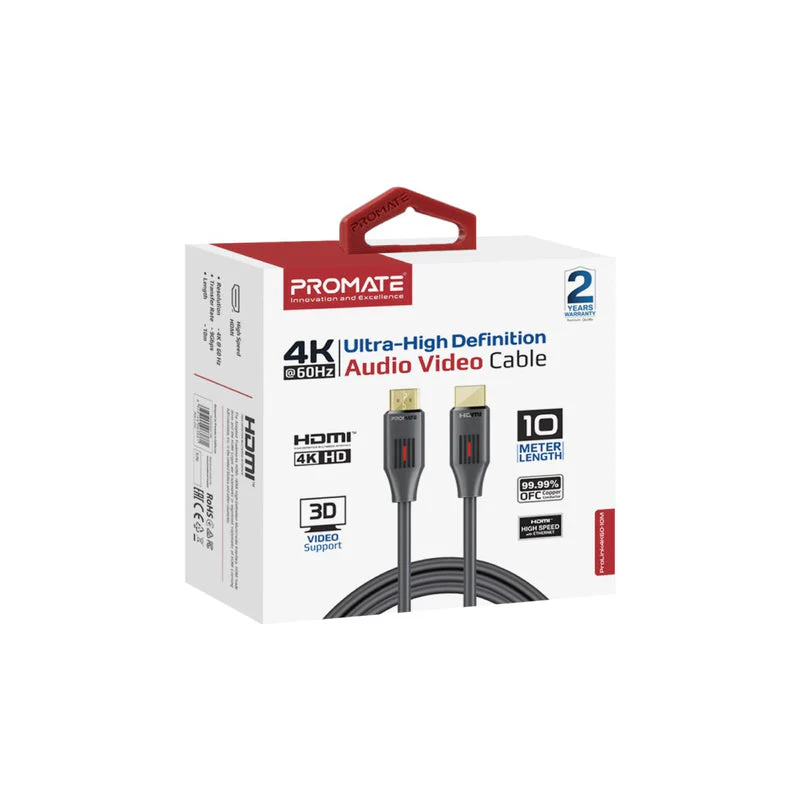 Promate ProLink4K60-10M Ultra-High Definition 4K at 60Hz HDMI Audio Video Cable - Image 9