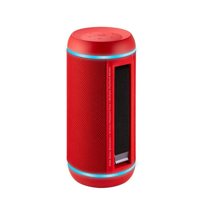 PROMATE Silox-Pro 30W High Definition TWS Speaker With Led Light Show (Red)