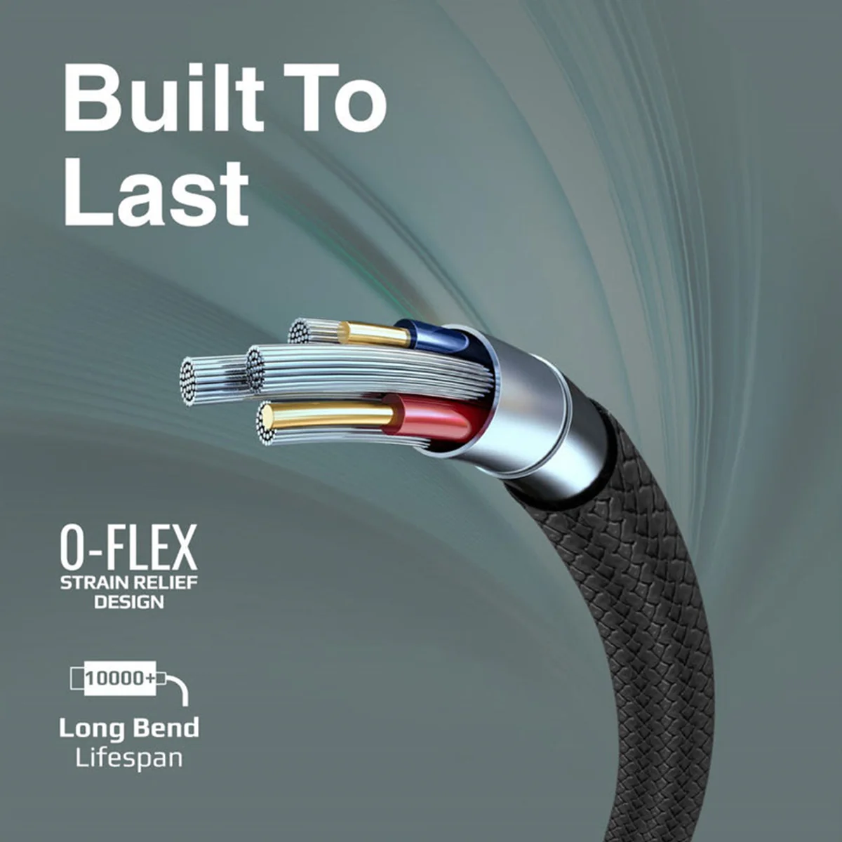 Promate Xcord-AC Super Flexible Data & Charge Usb-C Cable (Black) - Image 3