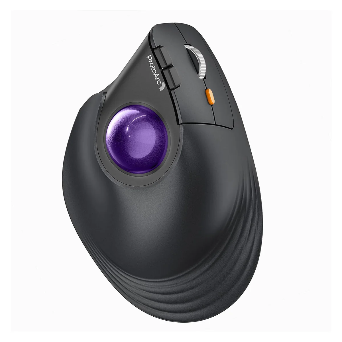 ProtoArc EM05 NL Ergonomic Vertical Wireless Trackball Mouse (Black + Blue Ball, Black + Grey Ball, Black + Red Ball, Black + Violet Ball) - Image 11