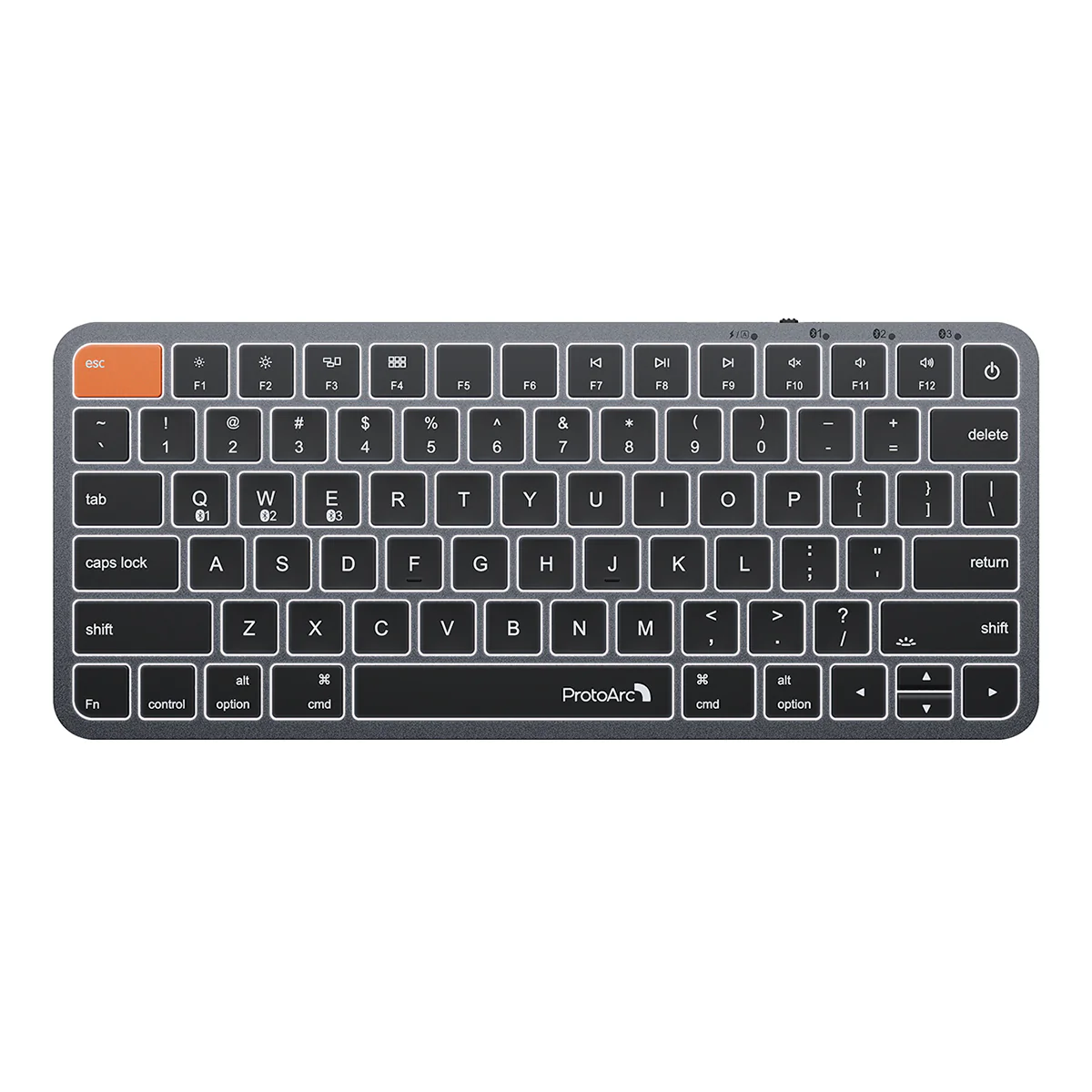 ProtoArc K90-A Multi-Device Backlit Bluetooth Mac Keyboard (Space Grey) (CP016998) - Image 2