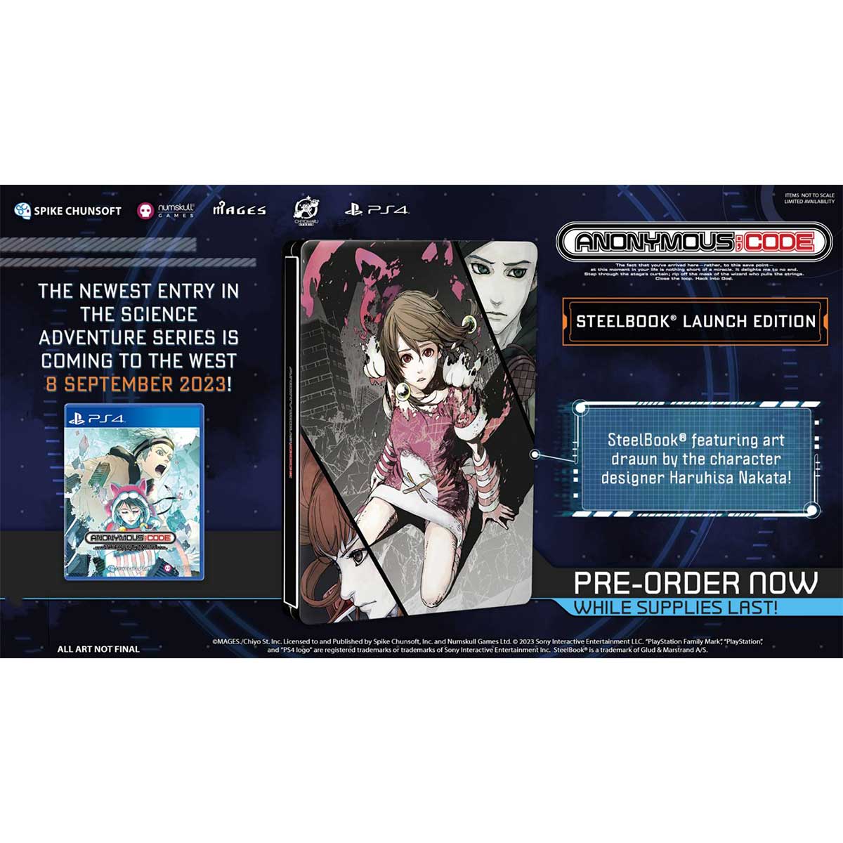 PS4 Anonymous;Code Steelbook Launch Edition All (US) - Image 2