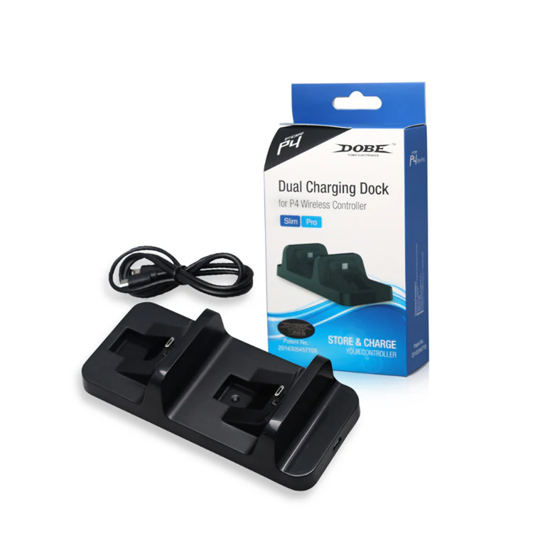 PS4 DUAL CHARGING DOCK FOR PS4 WIRELESS CONTROLLER (DOBE) TP4-002 BLK - Image 6