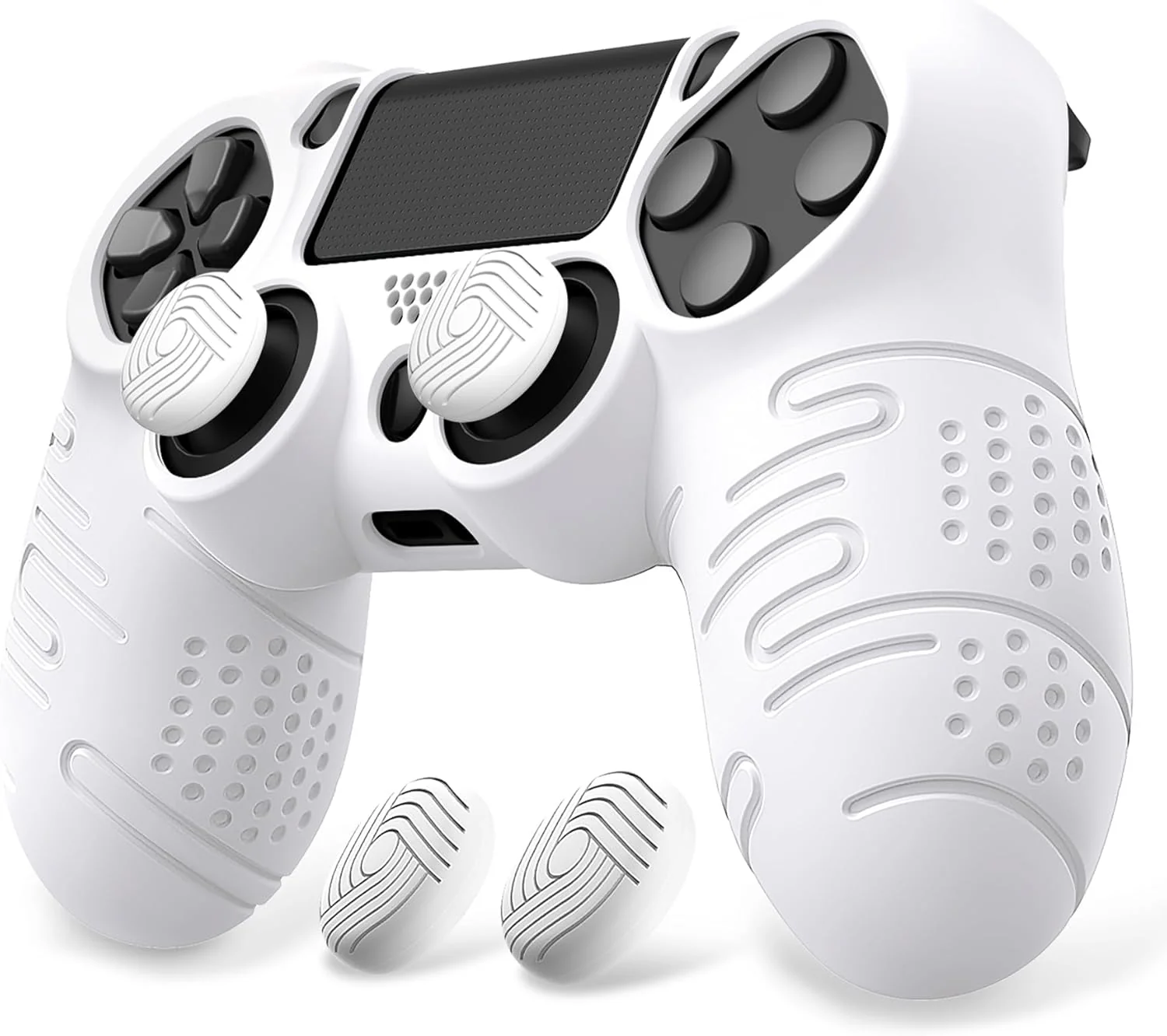 PS4 DUALSHOCK 4 WIRELESS CONTROLLER SILICON SKIN PROTECTOR (WHITE) - Image 2