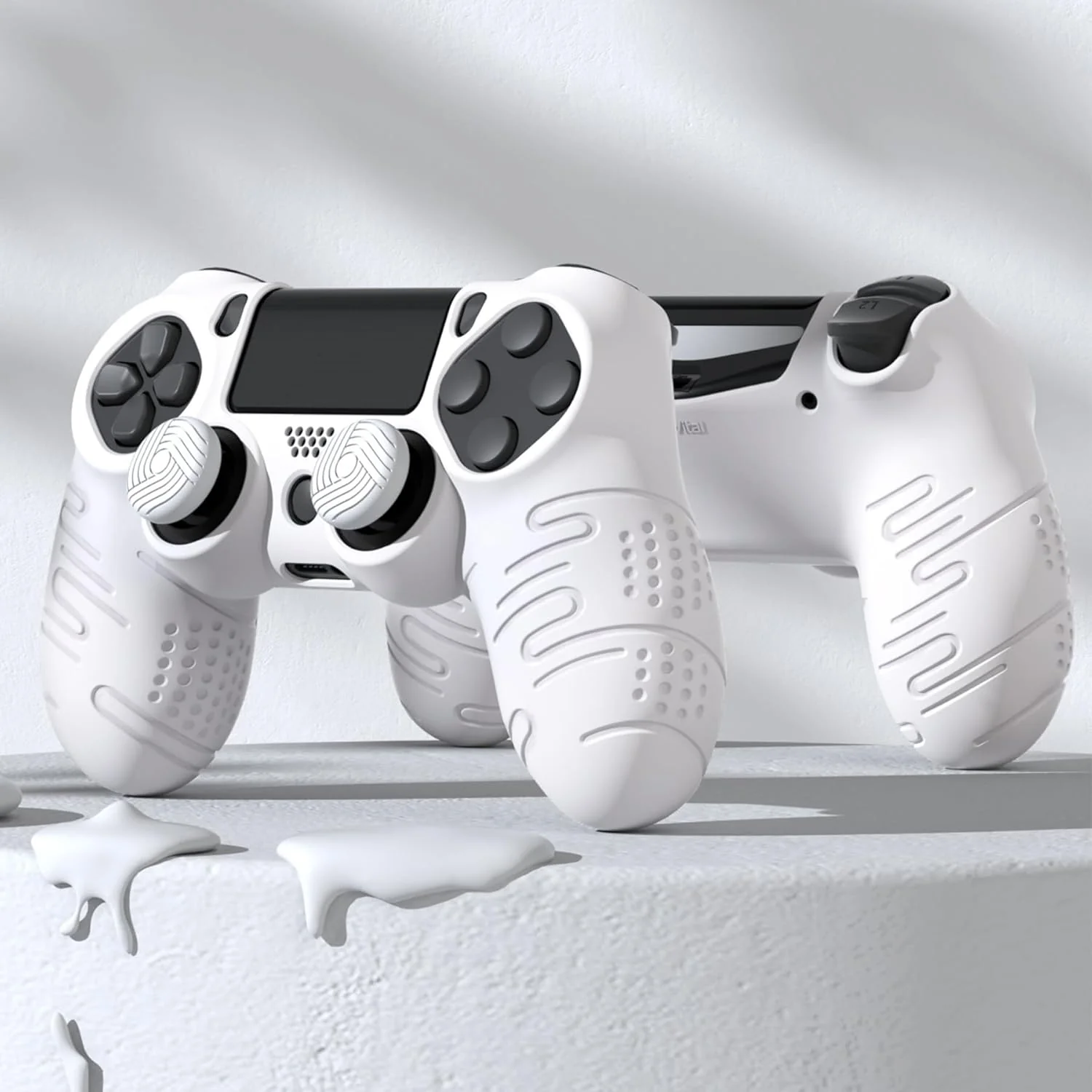 PS4 DUALSHOCK 4 WIRELESS CONTROLLER SILICON SKIN PROTECTOR (WHITE) - Image 7