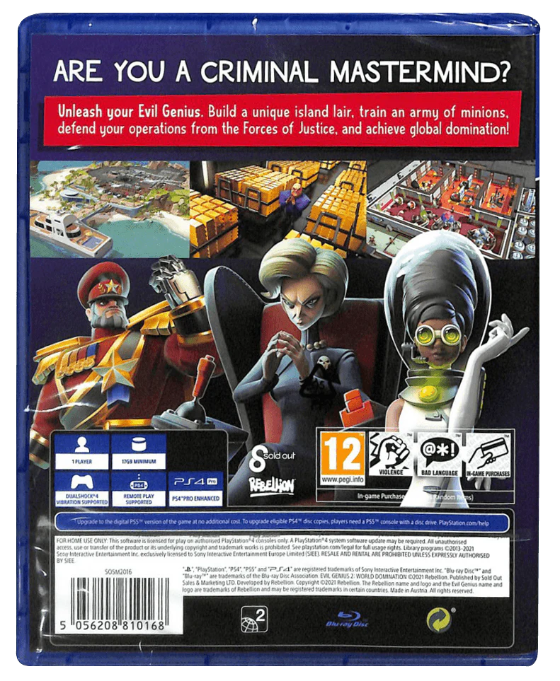 PS4 Evil Genius 2 World Domination (EU) - Image 6