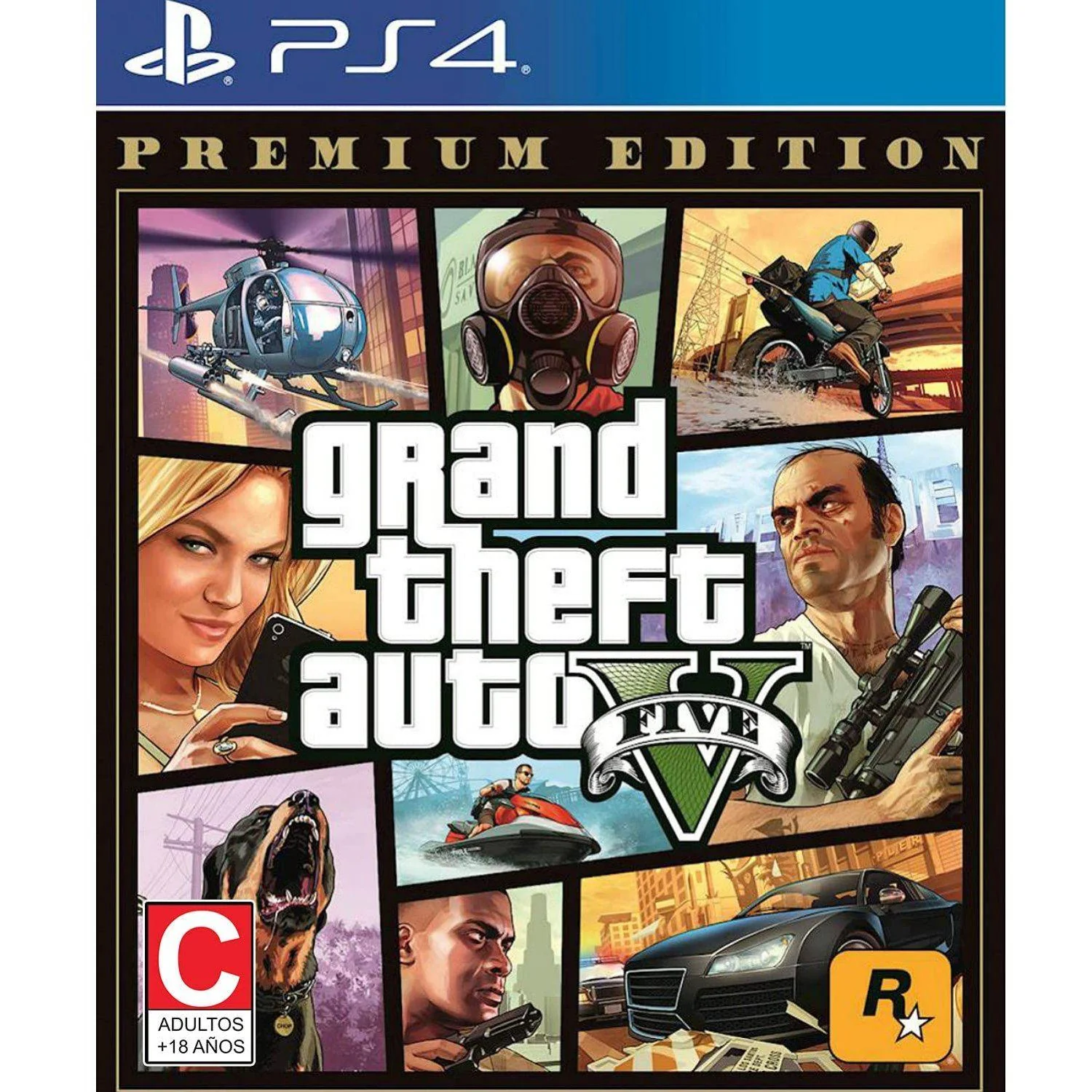PS4 GTA V Premium Online Edition All (US) (Sp Cover)