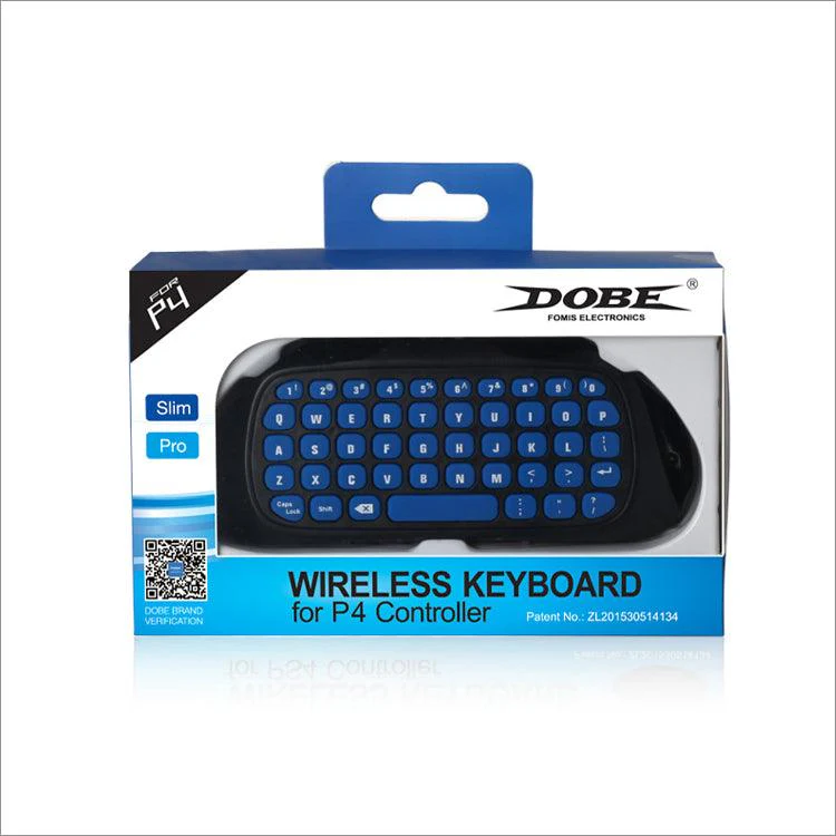 PS4 Wireless Keyboard for PS4 Controller (Dobe) (Blue/Black) TP4-022 - Image 5