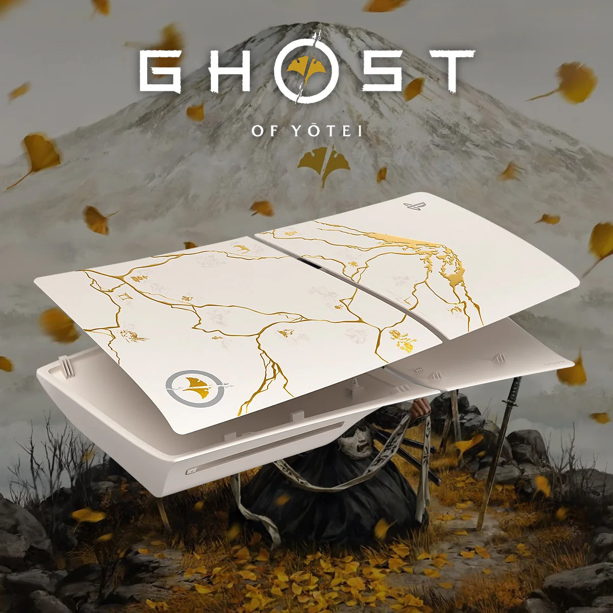 PS5 Console Cover Ghost of Yotei Gold Limited Edition
