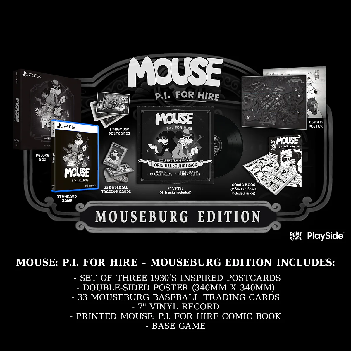PS5 MOUSE: P.I. For Hire (Mouseburg Edition) Pre-Order Downpayment - Image 8