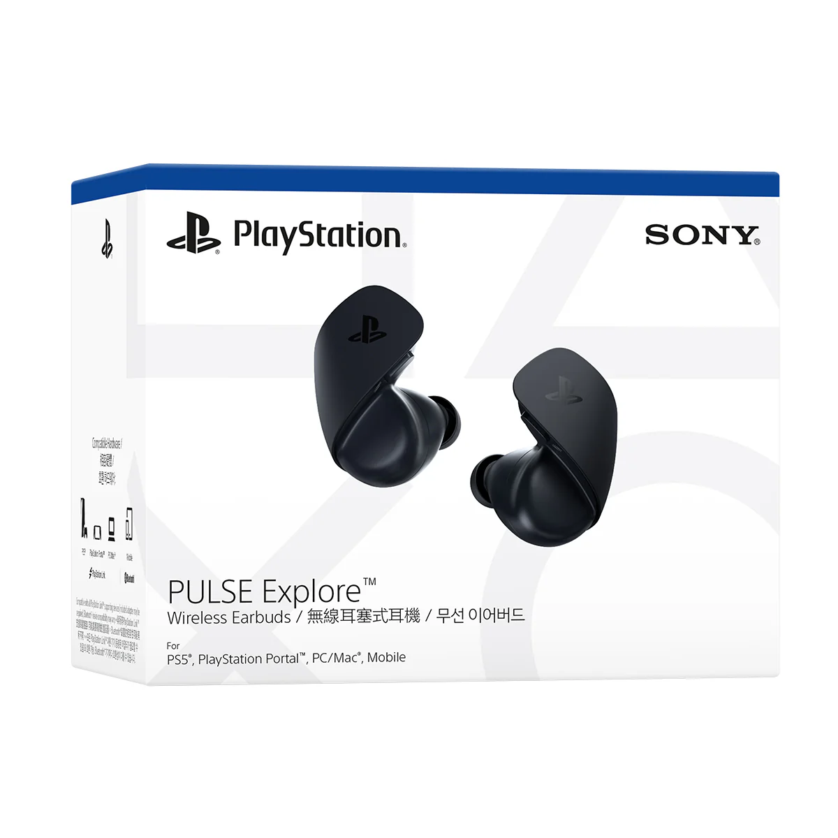 PS5 Pulse Explore Wireless Earbuds For PS5 / PC / MAC / Mobile Midnight Black - Image 8