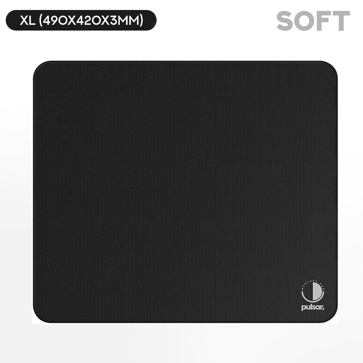 Pulsar Mercury Pro Mousepad - Jet Black (Soft Hybrid, XSoft Hybrid) (XL, XLSQ) - Image 8