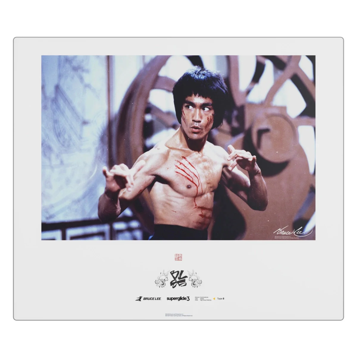 Pulsar Superglide 3 Premium Glass Mousepad XL (Bruce Lee 85th Anniversary Limited Edition - Bruce Lee image) (SGPXBRCL8502) - Image 13
