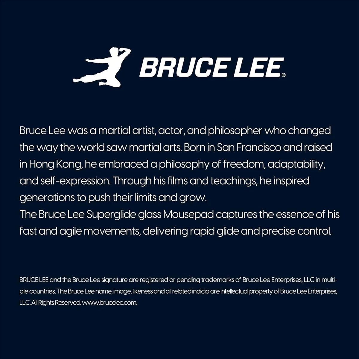 Pulsar Superglide 3 Premium Glass Mousepad XL (Bruce Lee 85th Anniversary Limited Edition - Bruce Lee image) (SGPXBRCL8502) - Image 7