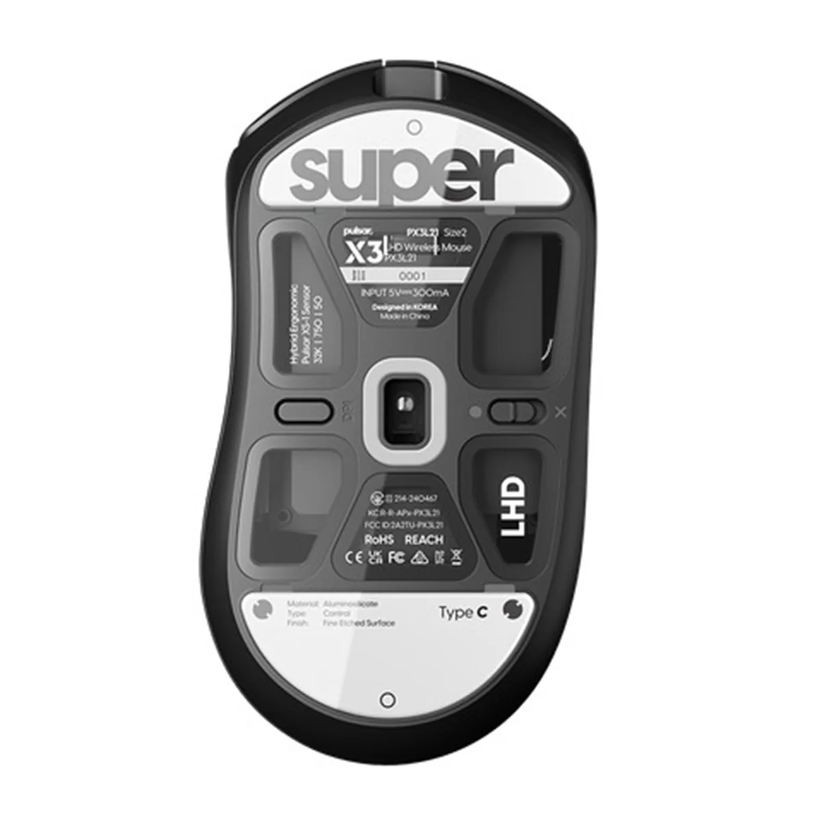 Pulsar Superglide Glass Skates for X3 Series Type-C Right Handed (White) (Right Handed, Left Handed) (PX3SGW2, PX3LSGW2) - Image 6