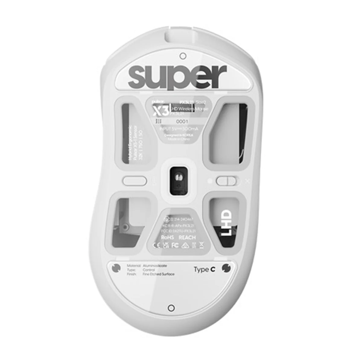 Pulsar Superglide Glass Skates for X3 Series Type-C Right Handed (White) (Right Handed, Left Handed) (PX3SGW2, PX3LSGW2) - Image 7