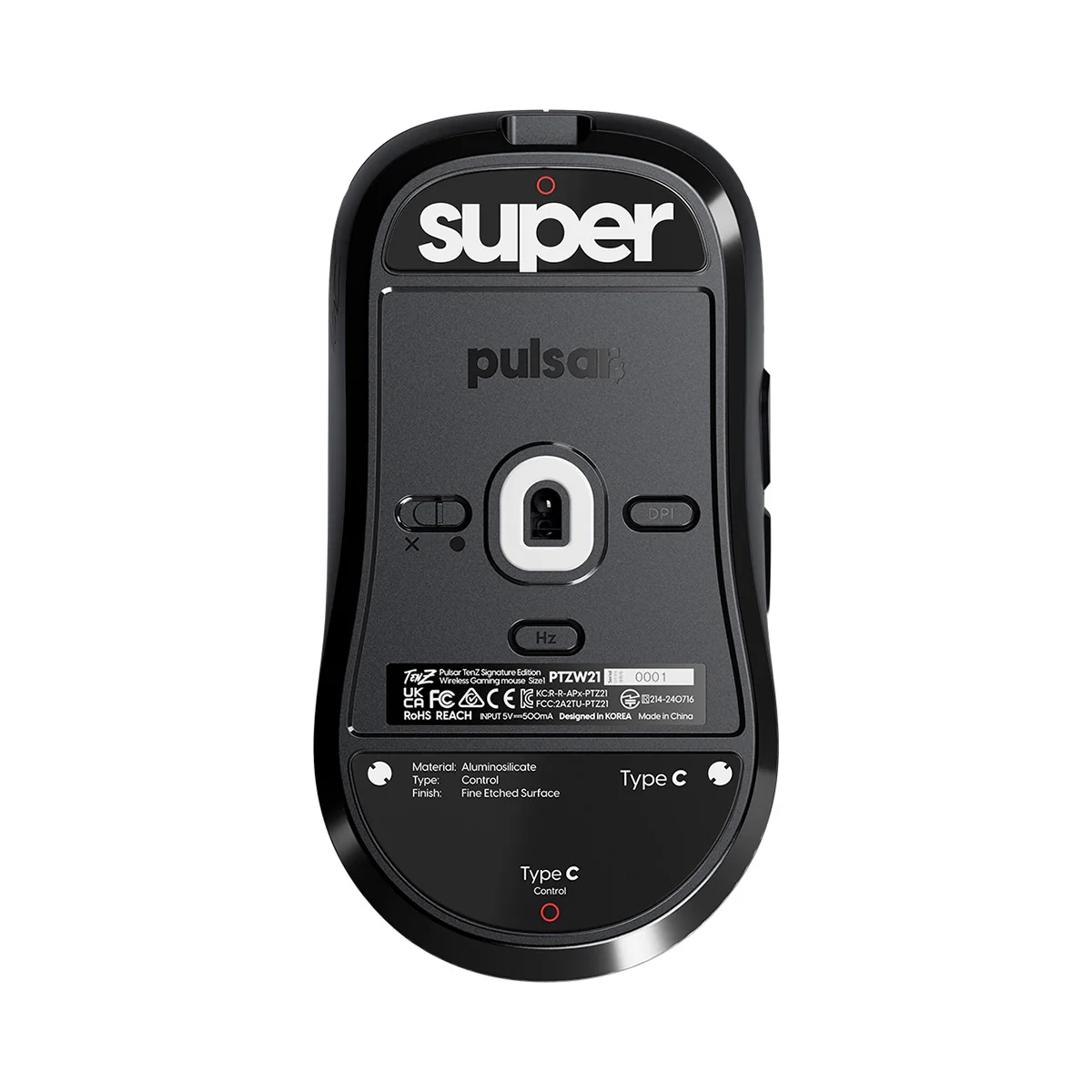 Pulsar Superglide Glass Skates Type-C for Pulsar Tenz Signature Edition (Black) (PTZSGCB) - Image 2