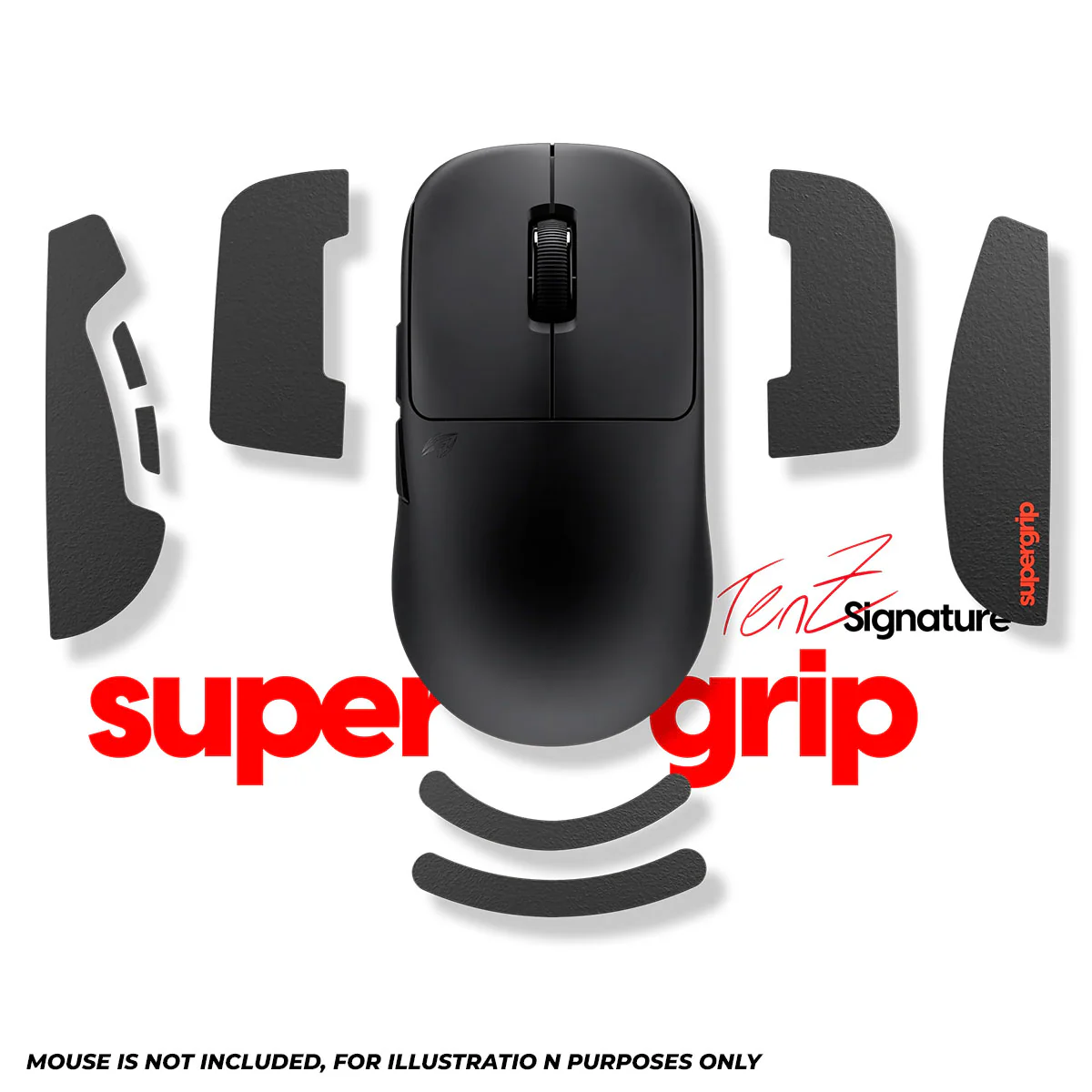 Pulsar Supergrip Mouse Grip Tape Pre-Cut for Pulsar Tenz Signature Edition (SGRTZ1) - Image 2