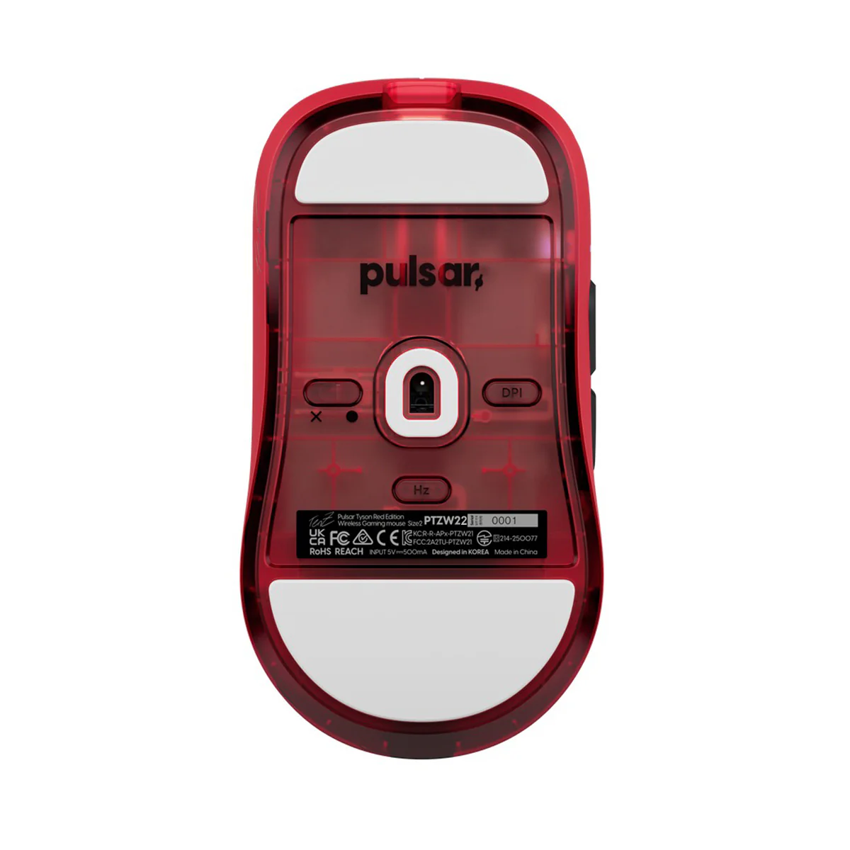 Pulsar TenZ Signature Edition Ultra Light Weight eSports Gaming Mouse (Red) (PTZW22) - Image 7