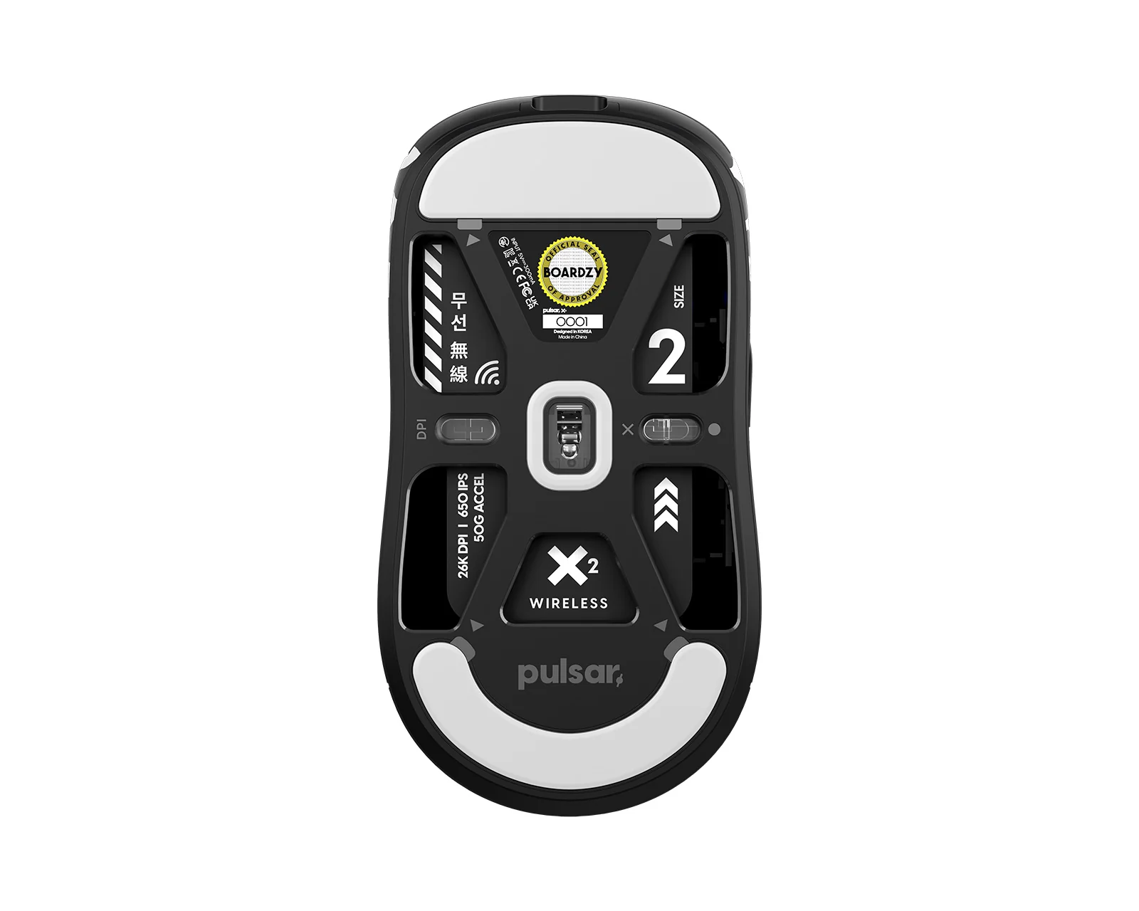 Pulsar X2 Symmetrical Wireless Gaming Mouse Boardzy Edition (PX2BZ) - Image 5