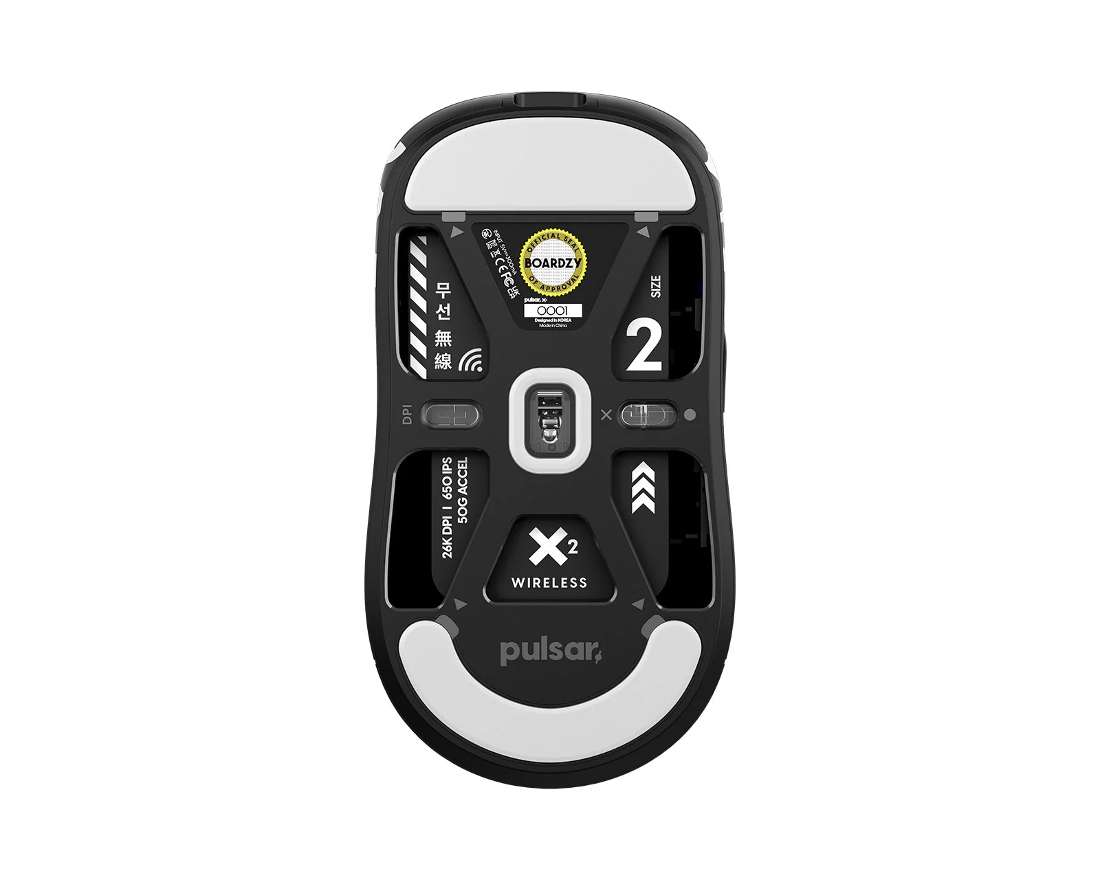 Pulsar X2 Symmetrical Wireless Gaming Mouse Boardzy Mini Edition (PX2BZS) - Image 5