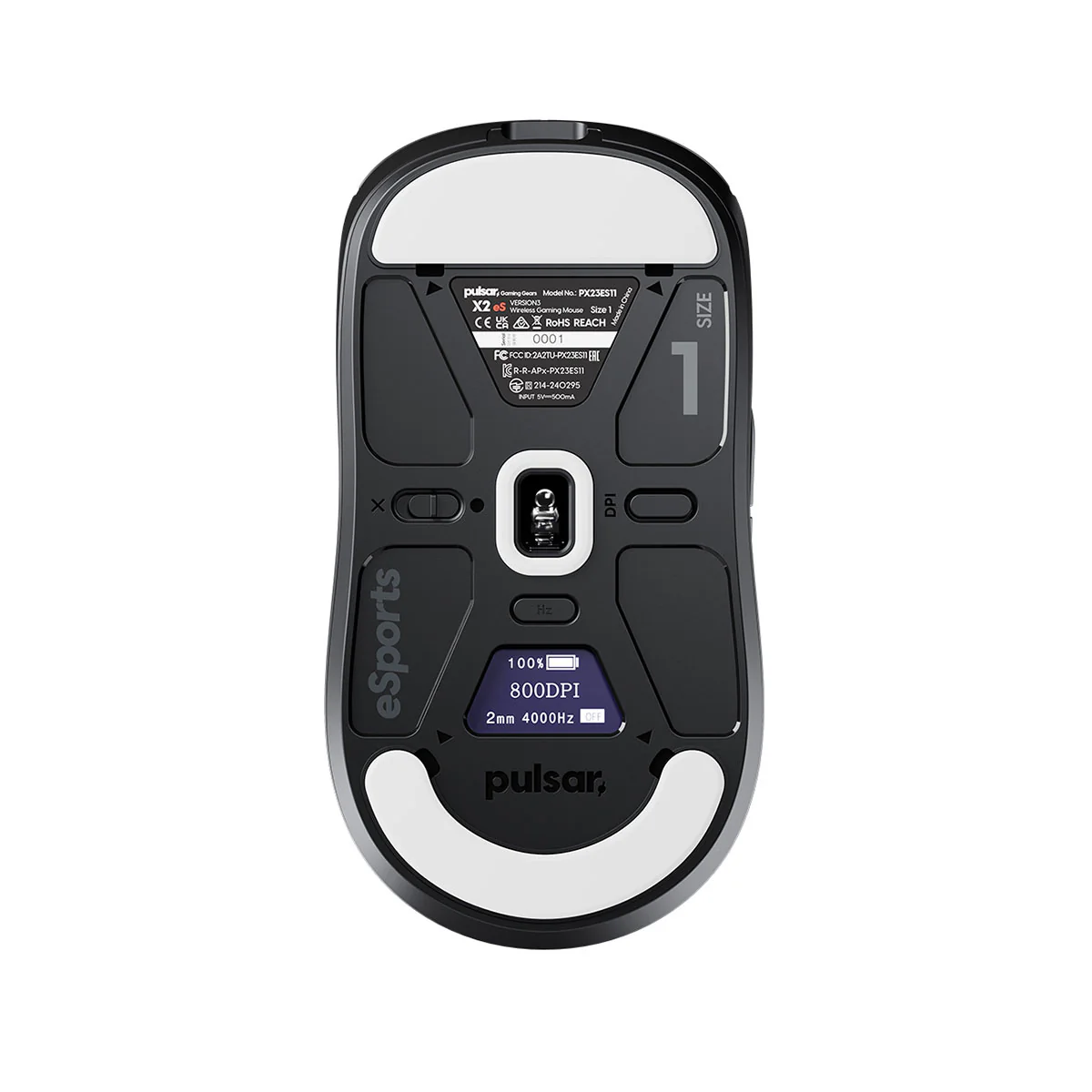Pulsar X2 V3 ES Esports Tournament Edition Wireless Gaming Mouse Size 1 (Black) (PX23ES11) - Image 5