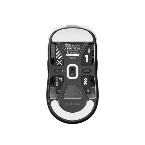 Pulsar X2A SIZE 2 Ultralight Wireless Ambidextrous Gaming Mouse (White) (PX2A23) - Image 6