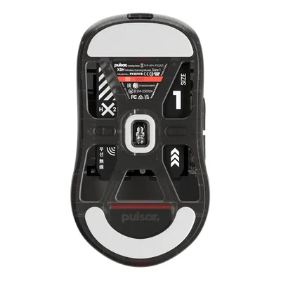 Pulsar X2H Mini Symmetrical Ultralight Wireless Gaming Mouse Clear Black Limited Ed. Size 1 (PX2H1CB) - Image 6