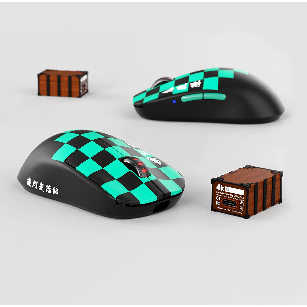 Pulsar X2V2 Symmetrical Ultralight Wireless Gaming Mouse 4K Special Pack Demon Slayer Kamado Tanjiro Limited Edition Size 2 (PX222TJ4) - Image 12