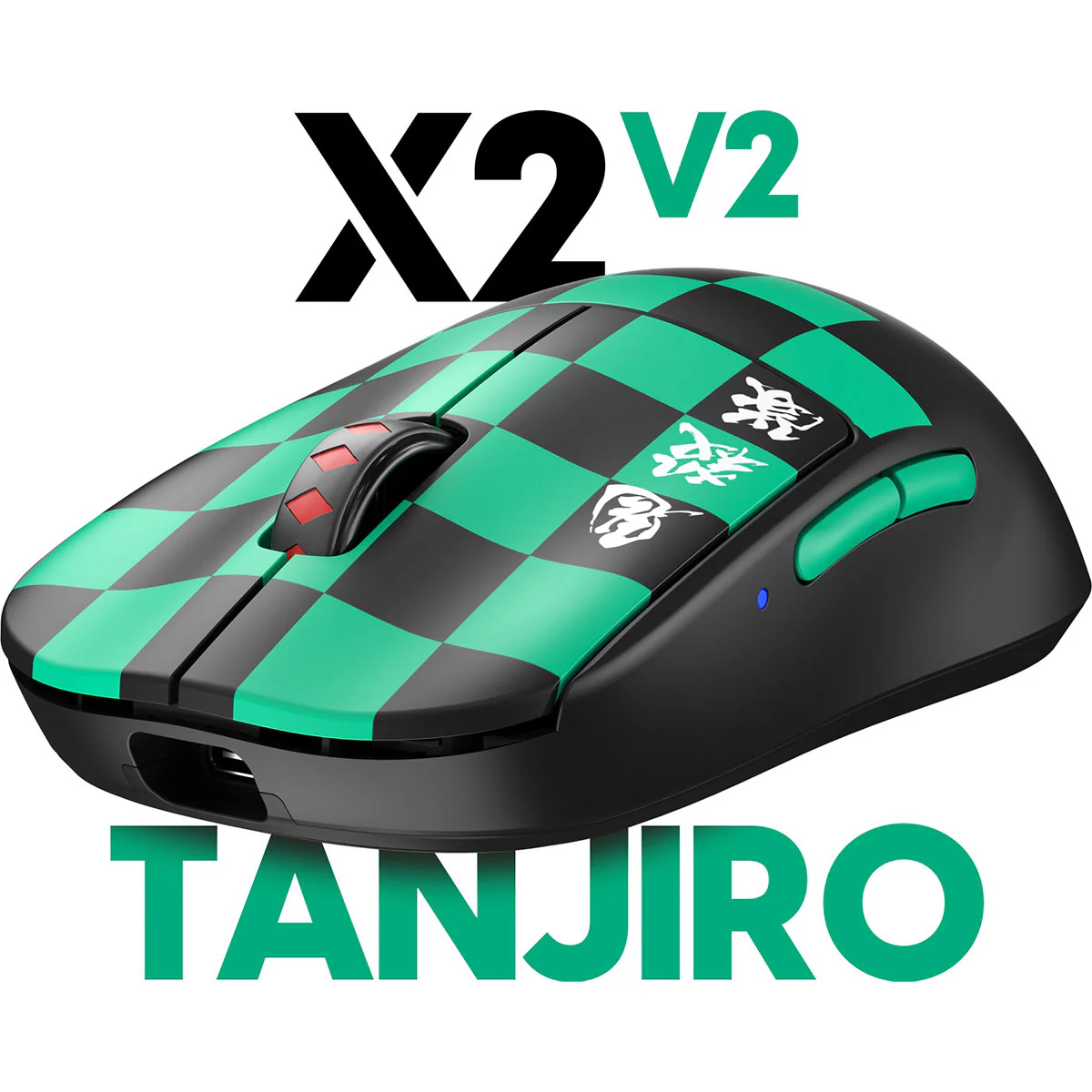 Pulsar X2V2 Symmetrical Ultralight Wireless Gaming Mouse 4K Special Pack Demon Slayer Kamado Tanjiro Limited Edition Size 2 (PX222TJ4) - Image 13