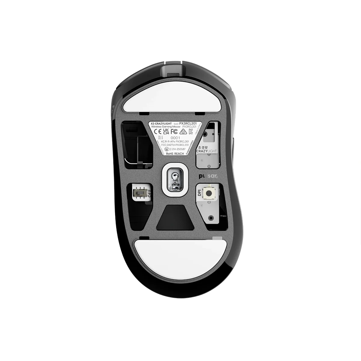 Pulsar X3 CrazyLight 8K Polling Rate eSports Gaming Mouse Size 2 (Jet Black, Uyuni White, Desert) - Image 5