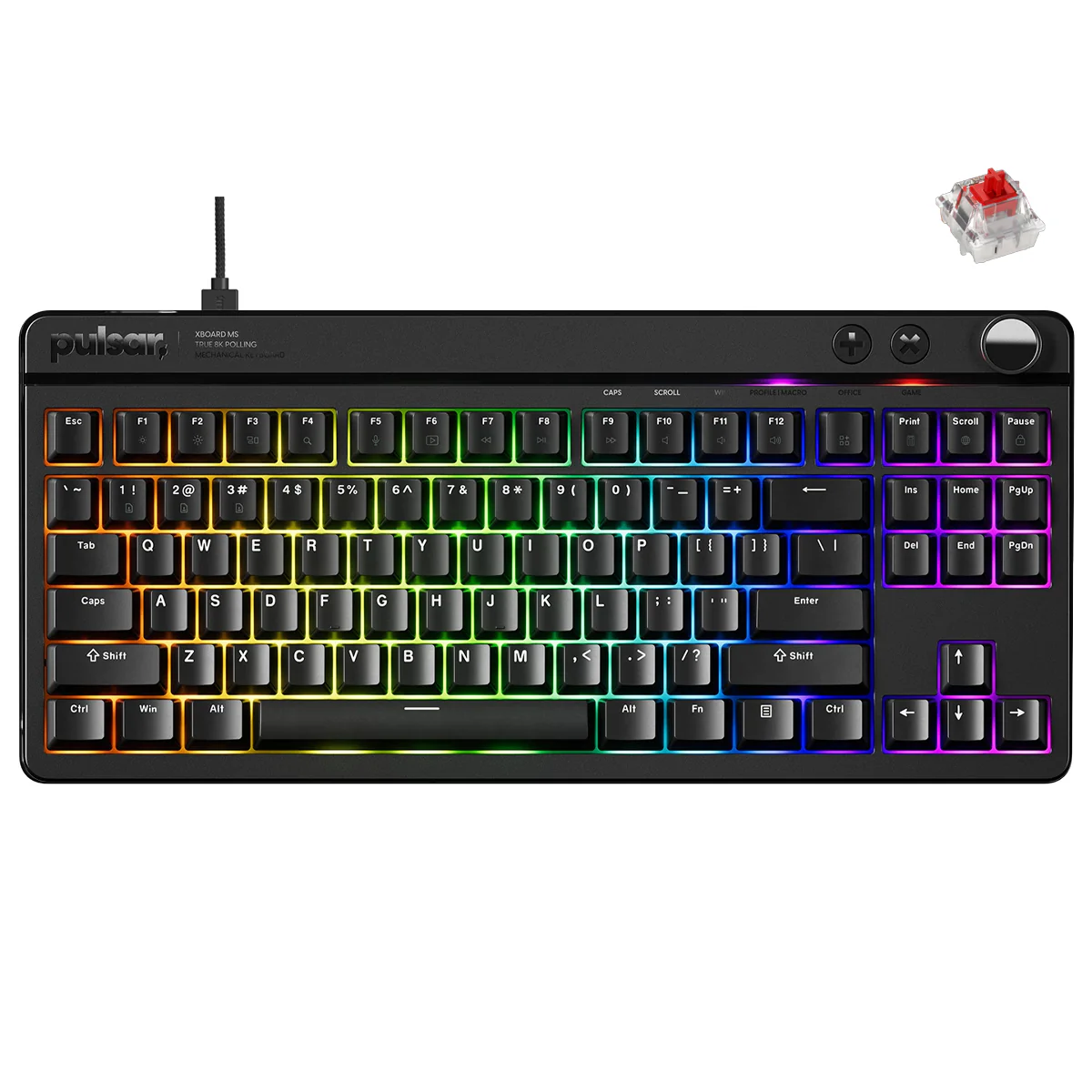 Pulsar XBOARD MS TKL ANSI Mechanical Gaming Keyboard (Black) (XBMS01) - Image 2