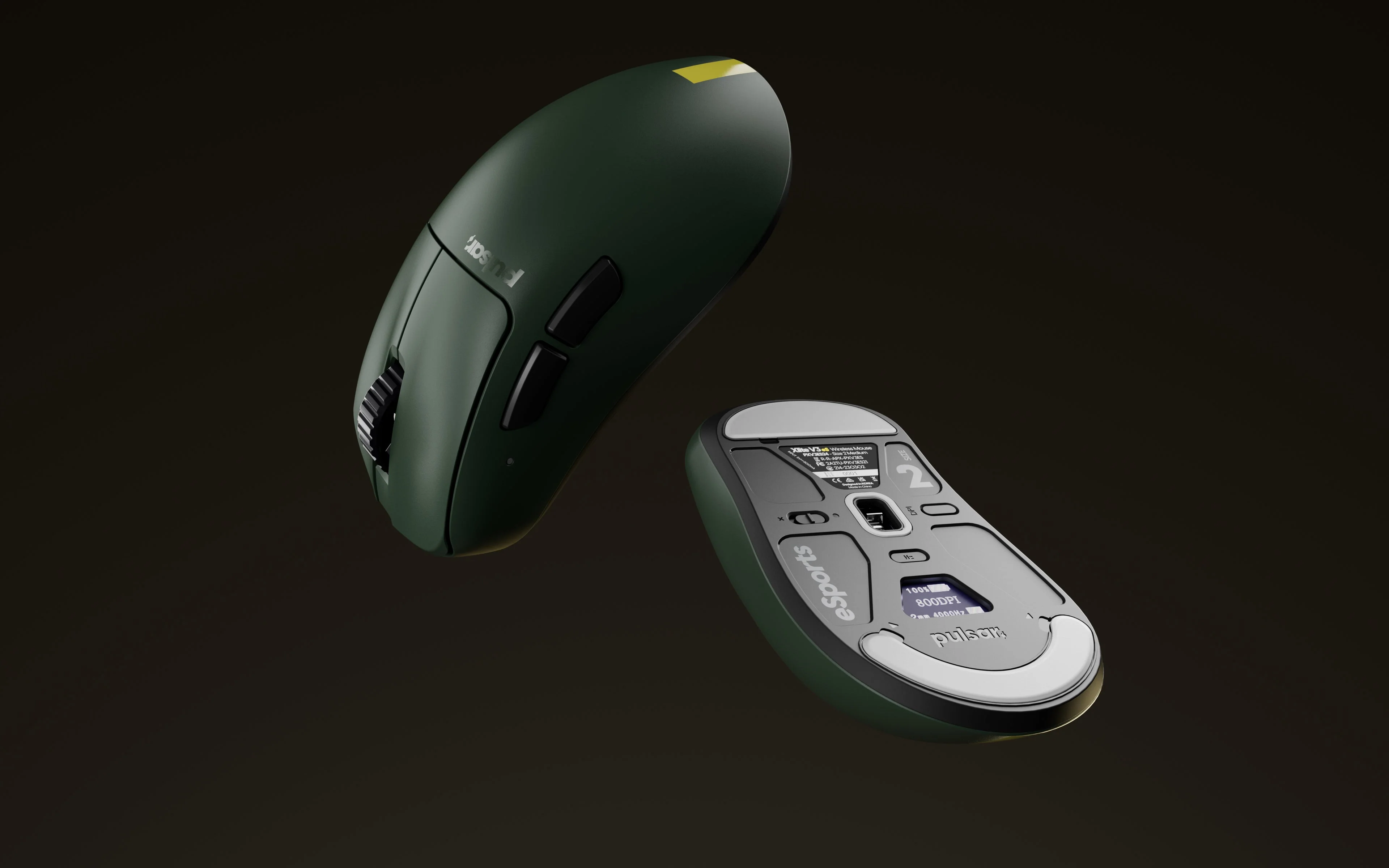 Pulsar Xlite V3 ES eSports Tournament Ed. Wireless Gaming Mouse (Green) Size2 (PXV3ES24) - Image 10